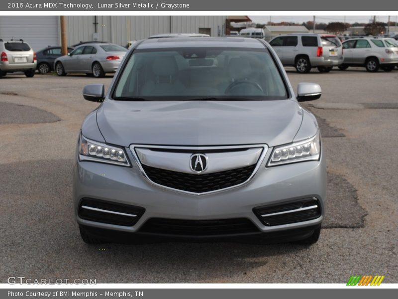 Lunar Silver Metallic / Graystone 2016 Acura MDX Technology