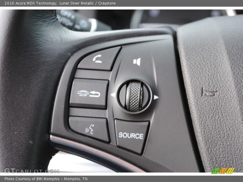 Lunar Silver Metallic / Graystone 2016 Acura MDX Technology