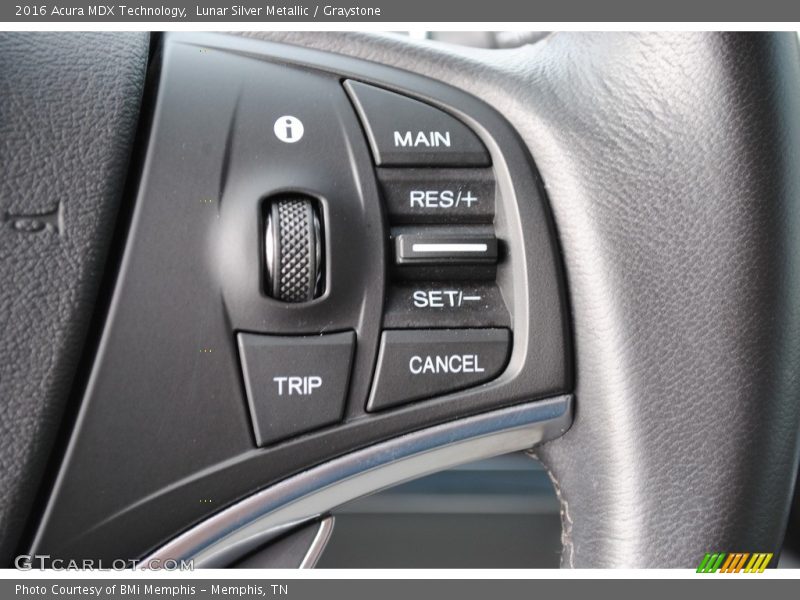 Lunar Silver Metallic / Graystone 2016 Acura MDX Technology