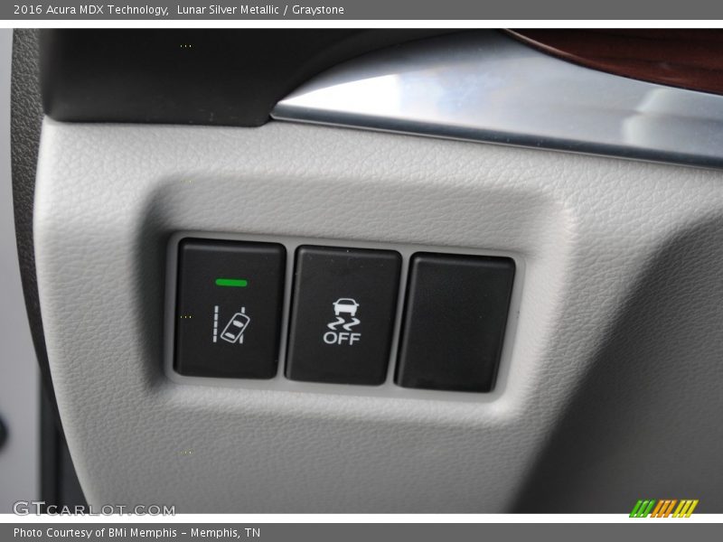 Lunar Silver Metallic / Graystone 2016 Acura MDX Technology
