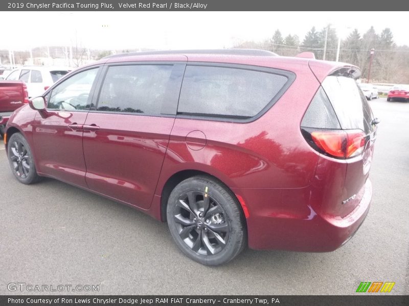 Velvet Red Pearl / Black/Alloy 2019 Chrysler Pacifica Touring Plus