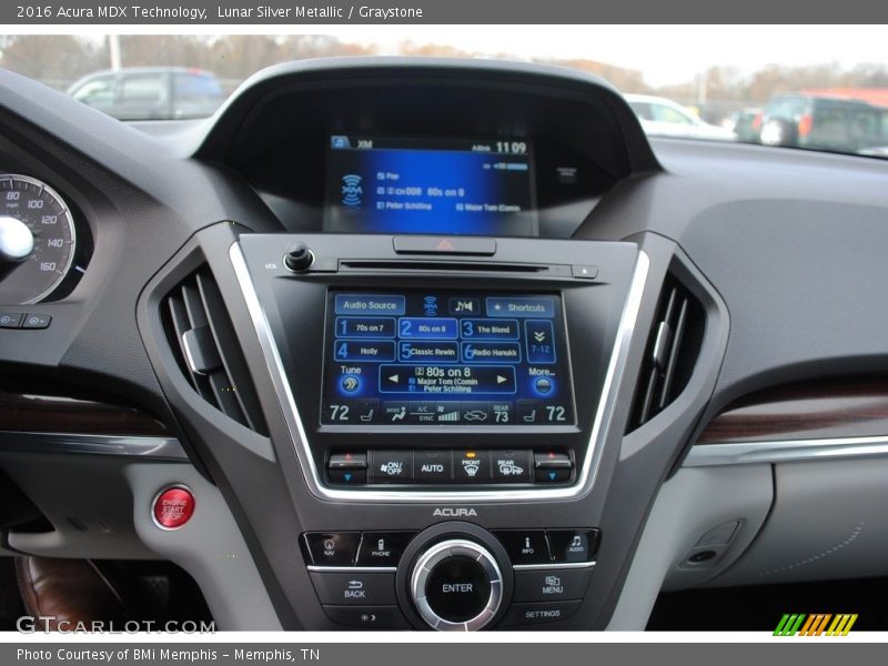 Lunar Silver Metallic / Graystone 2016 Acura MDX Technology