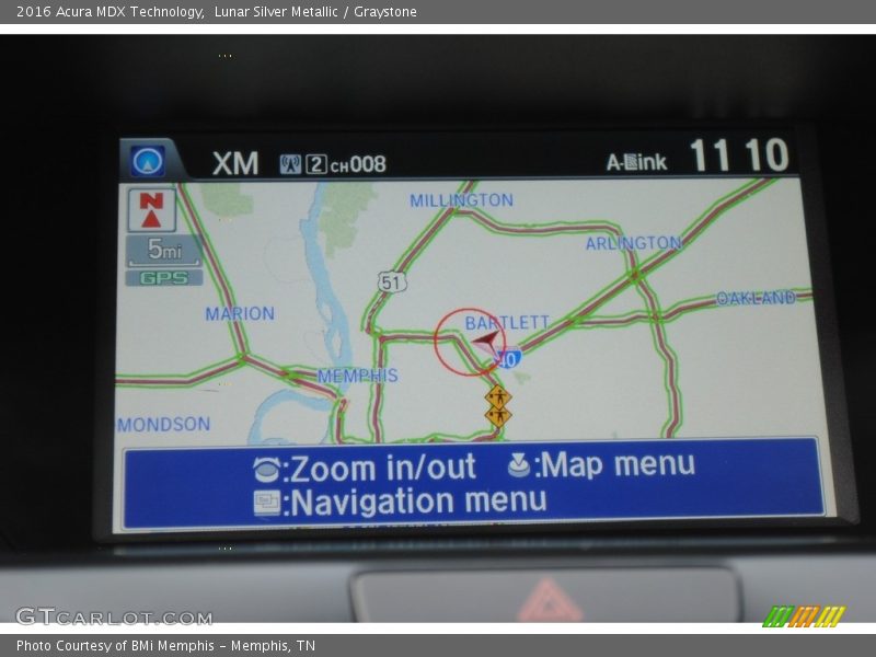 Lunar Silver Metallic / Graystone 2016 Acura MDX Technology