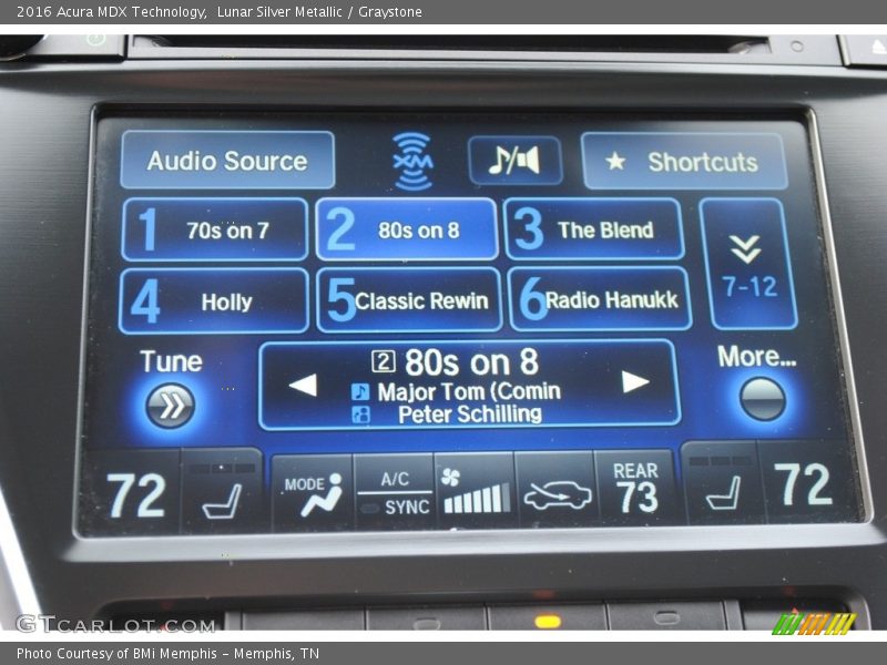 Lunar Silver Metallic / Graystone 2016 Acura MDX Technology