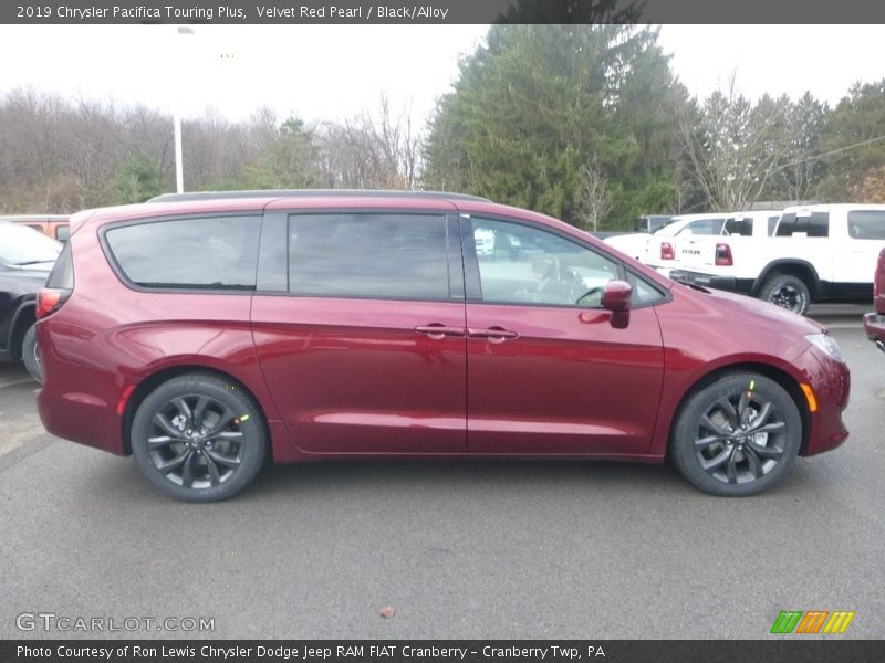 Velvet Red Pearl / Black/Alloy 2019 Chrysler Pacifica Touring Plus
