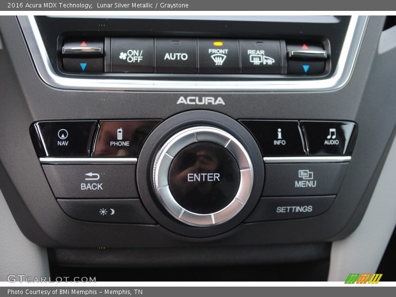 Lunar Silver Metallic / Graystone 2016 Acura MDX Technology