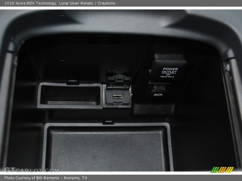 Lunar Silver Metallic / Graystone 2016 Acura MDX Technology