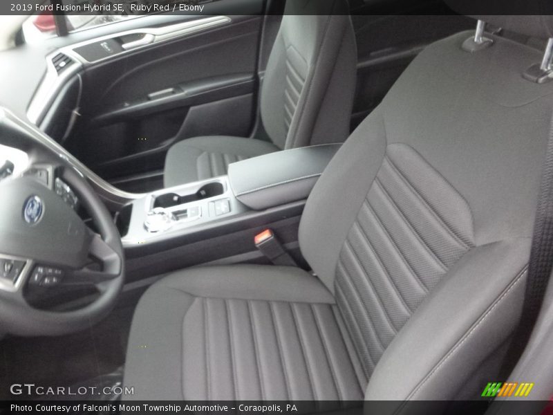 Ruby Red / Ebony 2019 Ford Fusion Hybrid SE