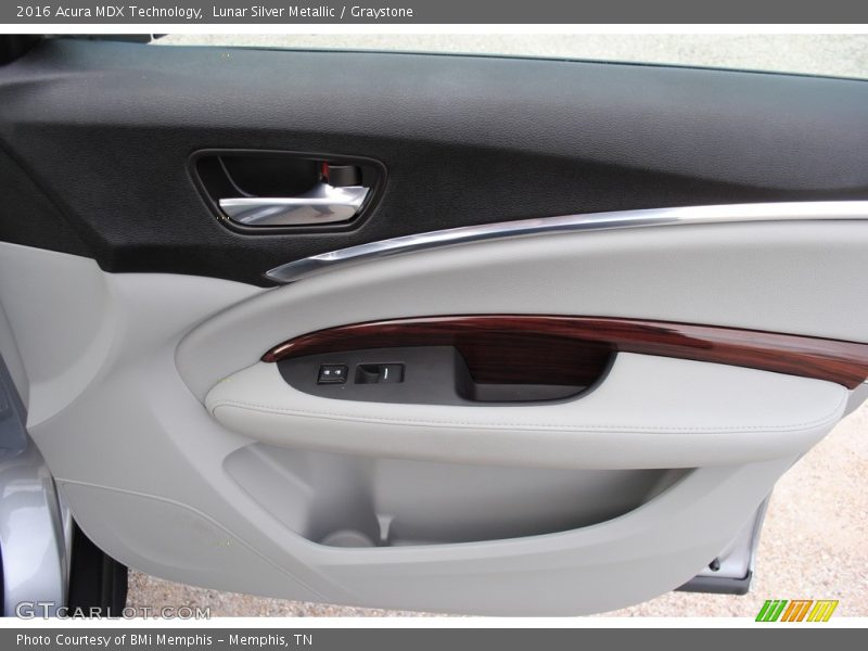 Lunar Silver Metallic / Graystone 2016 Acura MDX Technology