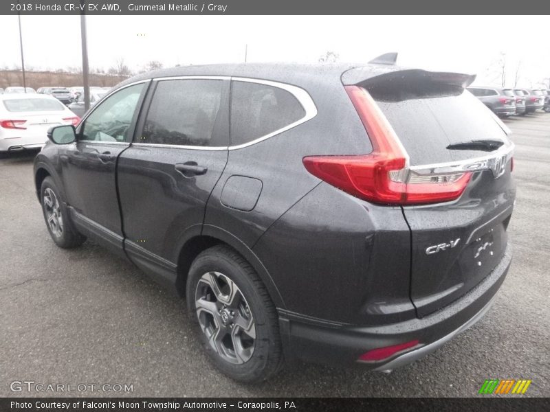 Gunmetal Metallic / Gray 2018 Honda CR-V EX AWD