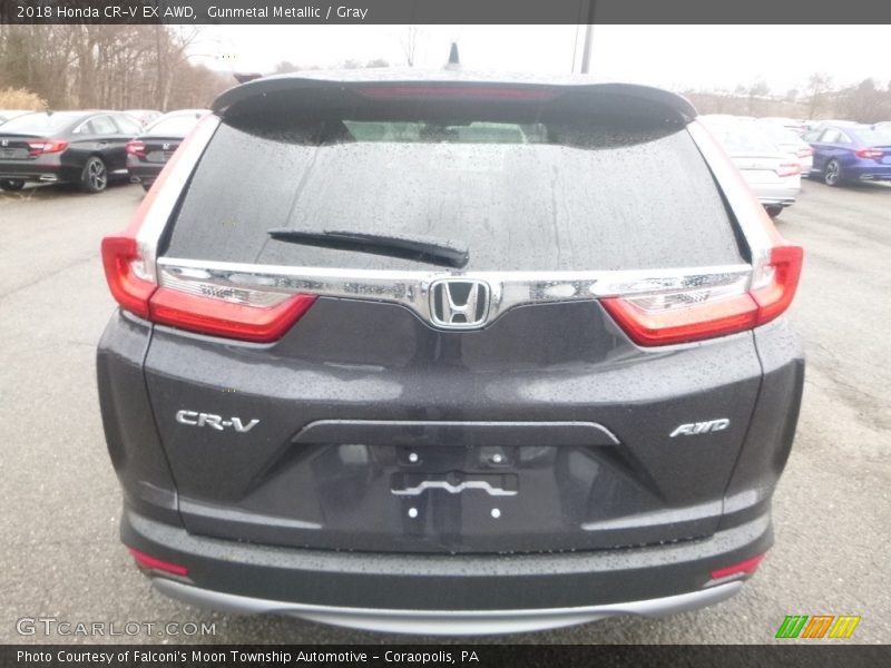 Gunmetal Metallic / Gray 2018 Honda CR-V EX AWD