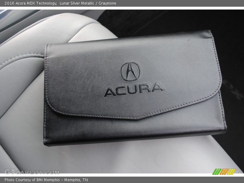 Lunar Silver Metallic / Graystone 2016 Acura MDX Technology