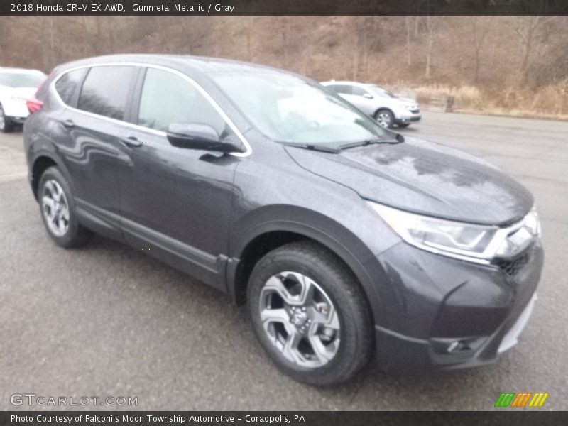 Gunmetal Metallic / Gray 2018 Honda CR-V EX AWD