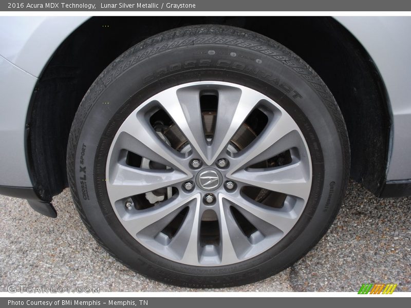 Lunar Silver Metallic / Graystone 2016 Acura MDX Technology