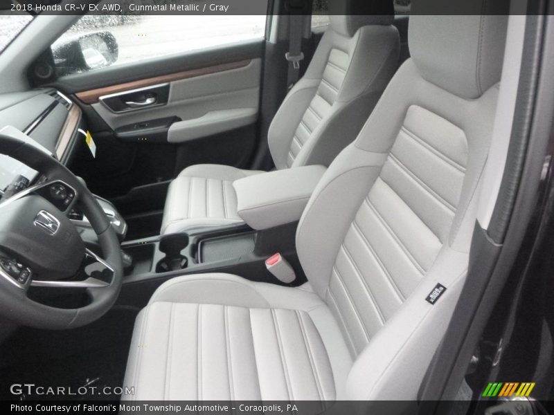 Gunmetal Metallic / Gray 2018 Honda CR-V EX AWD