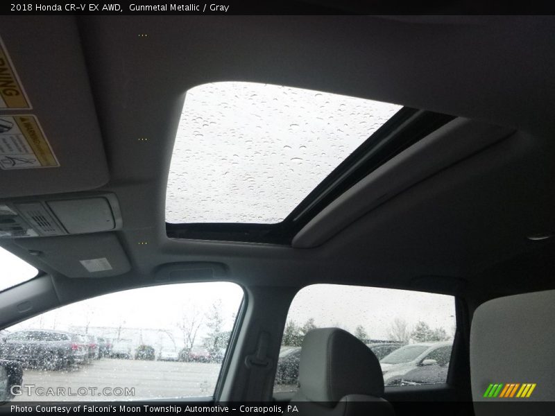 Gunmetal Metallic / Gray 2018 Honda CR-V EX AWD