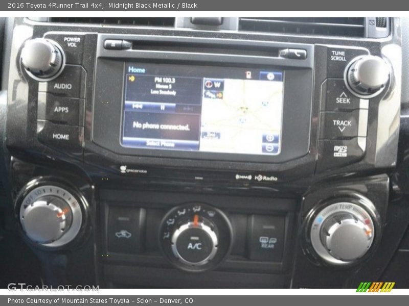 Midnight Black Metallic / Black 2016 Toyota 4Runner Trail 4x4