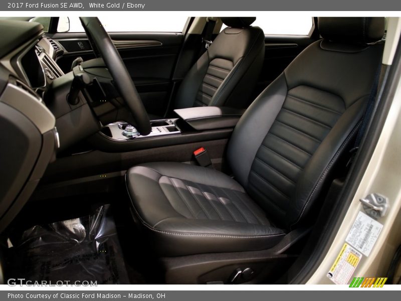 White Gold / Ebony 2017 Ford Fusion SE AWD