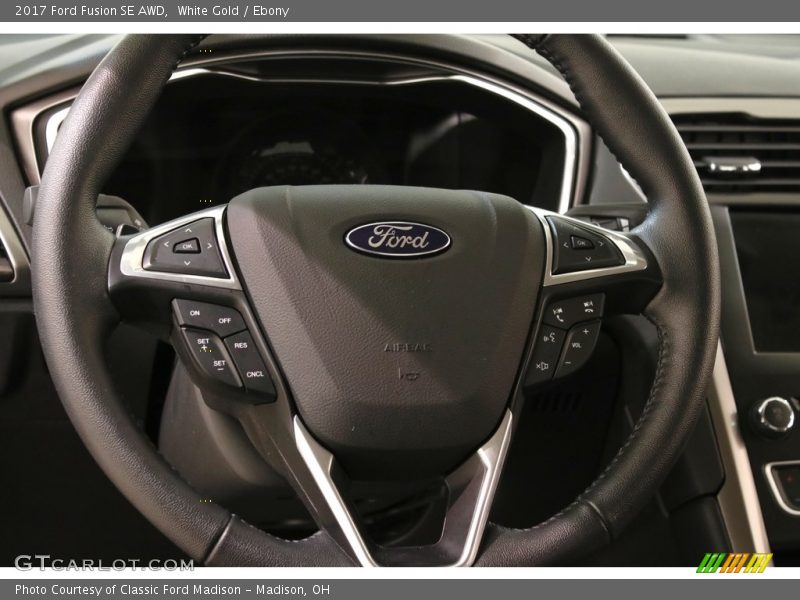 White Gold / Ebony 2017 Ford Fusion SE AWD
