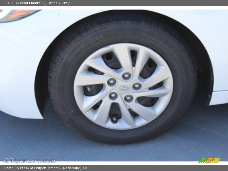 White / Gray 2017 Hyundai Elantra SE