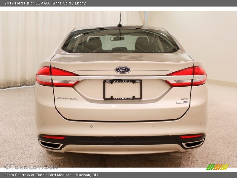 White Gold / Ebony 2017 Ford Fusion SE AWD