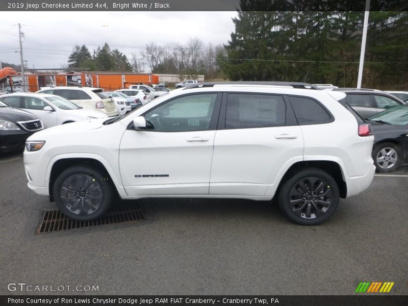 Bright White / Black 2019 Jeep Cherokee Limited 4x4