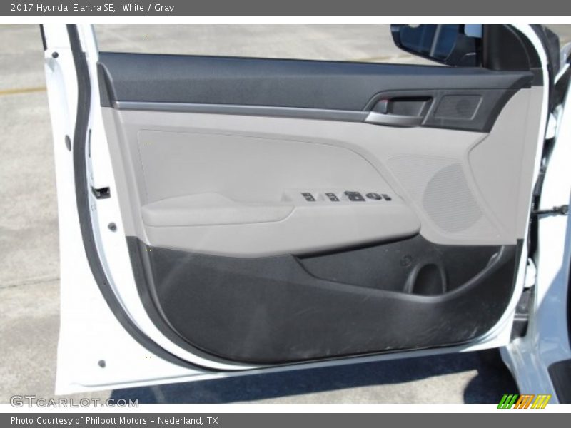 White / Gray 2017 Hyundai Elantra SE