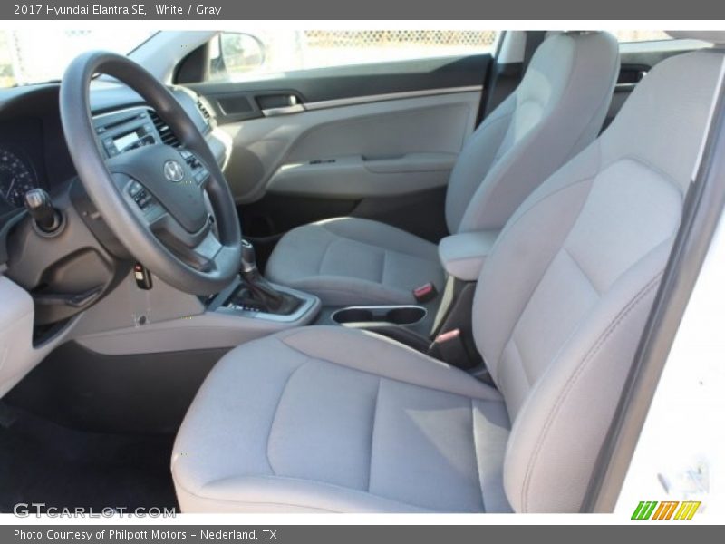 White / Gray 2017 Hyundai Elantra SE