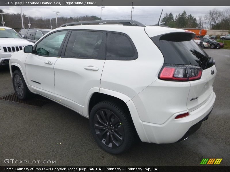 Bright White / Black 2019 Jeep Cherokee Limited 4x4