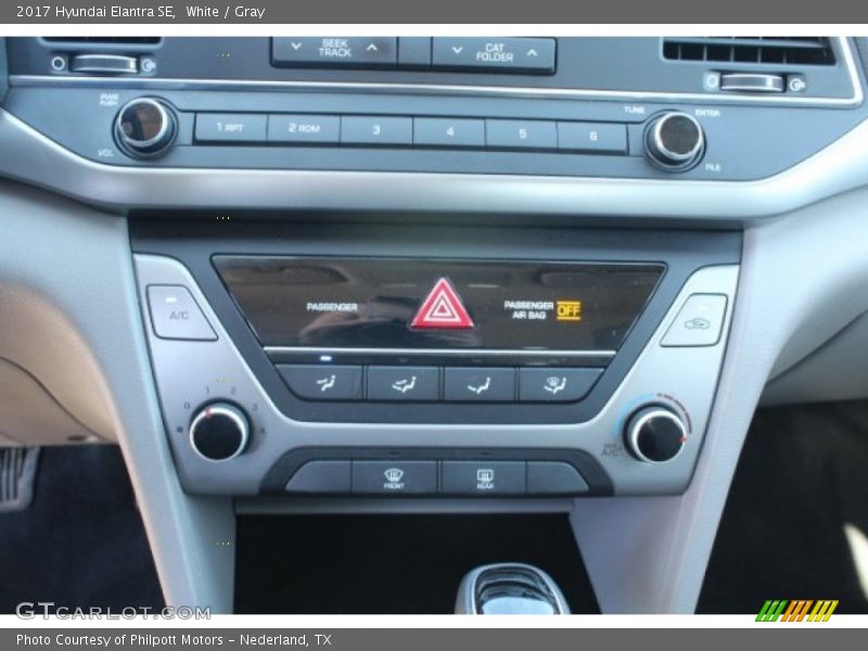 White / Gray 2017 Hyundai Elantra SE