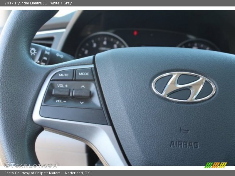 White / Gray 2017 Hyundai Elantra SE