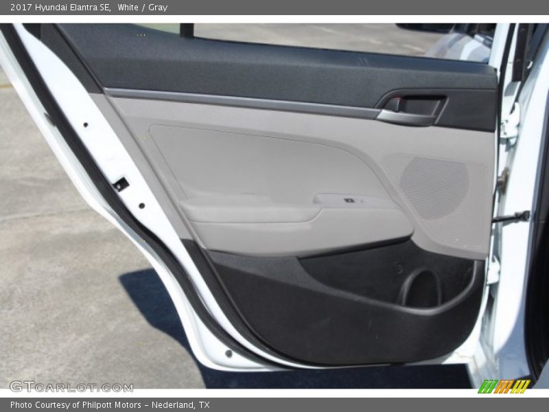 White / Gray 2017 Hyundai Elantra SE