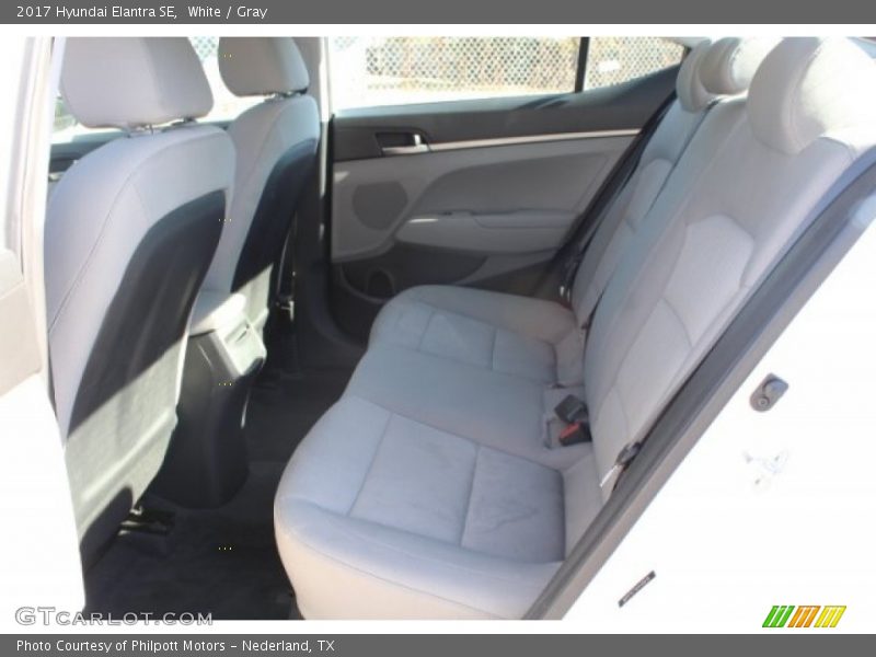 White / Gray 2017 Hyundai Elantra SE
