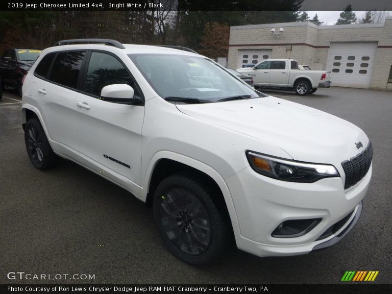 Bright White / Black 2019 Jeep Cherokee Limited 4x4