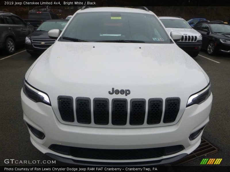Bright White / Black 2019 Jeep Cherokee Limited 4x4
