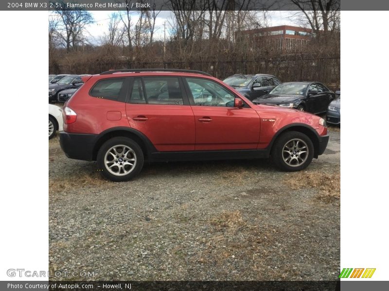 Flamenco Red Metallic / Black 2004 BMW X3 2.5i