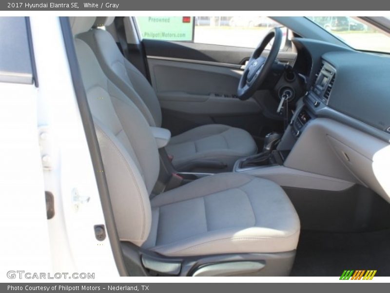 White / Gray 2017 Hyundai Elantra SE