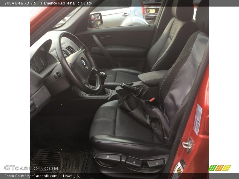 Flamenco Red Metallic / Black 2004 BMW X3 2.5i