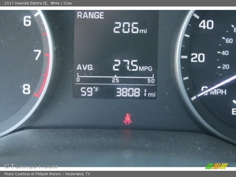 White / Gray 2017 Hyundai Elantra SE