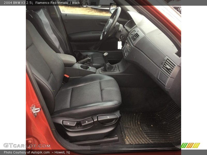 Flamenco Red Metallic / Black 2004 BMW X3 2.5i