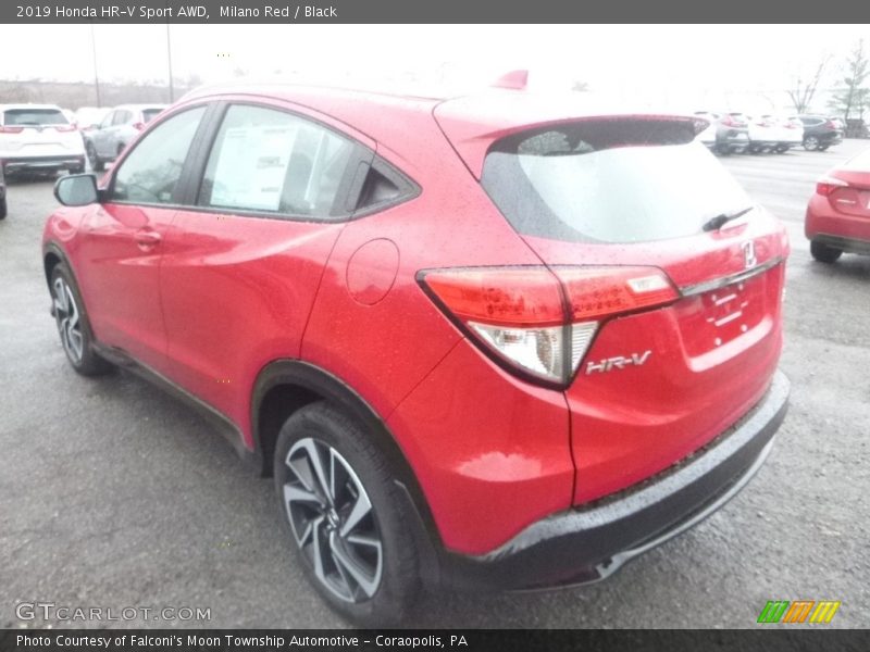 Milano Red / Black 2019 Honda HR-V Sport AWD