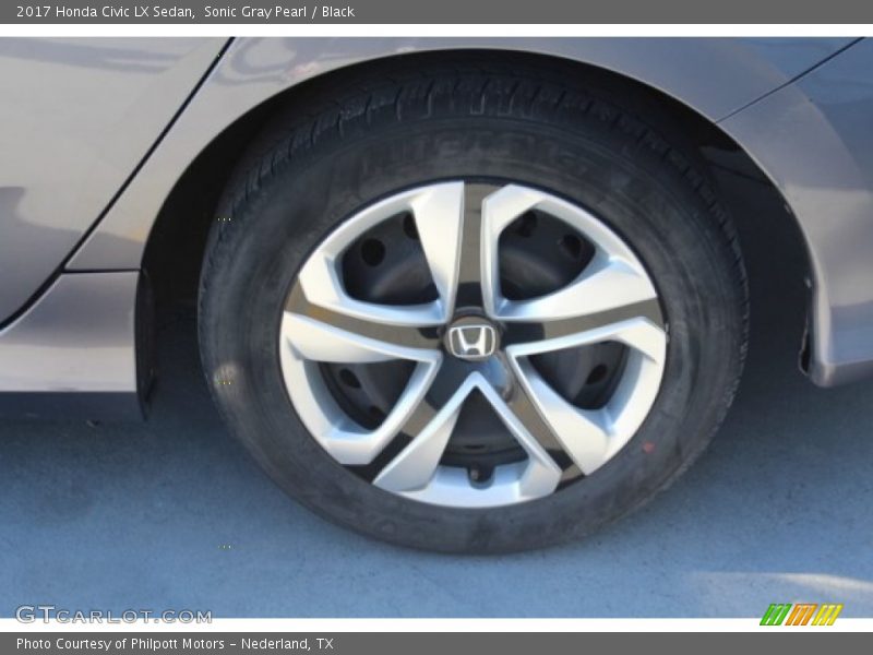 Sonic Gray Pearl / Black 2017 Honda Civic LX Sedan