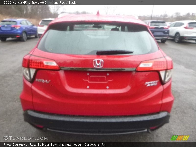 Milano Red / Black 2019 Honda HR-V Sport AWD