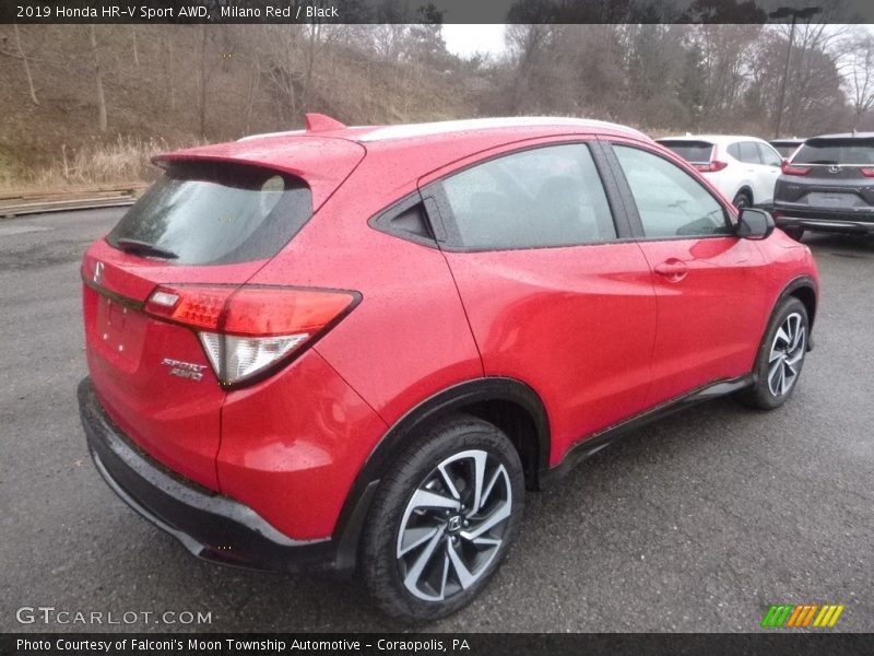 Milano Red / Black 2019 Honda HR-V Sport AWD