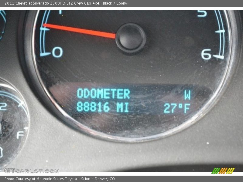 Black / Ebony 2011 Chevrolet Silverado 2500HD LTZ Crew Cab 4x4