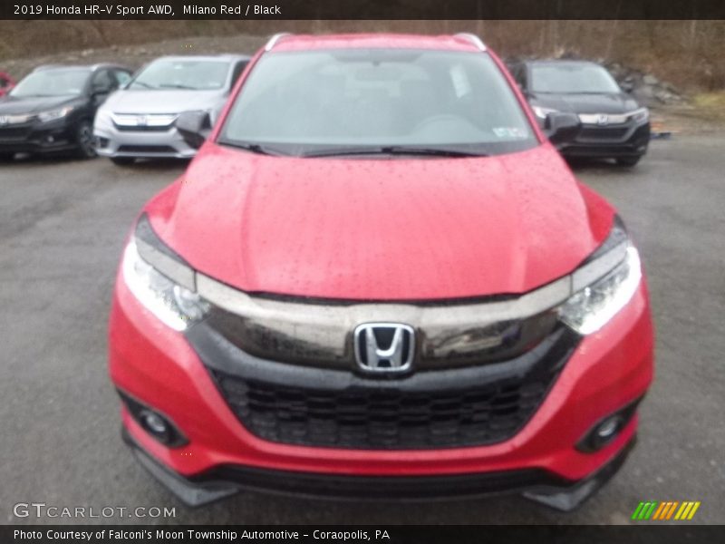 Milano Red / Black 2019 Honda HR-V Sport AWD