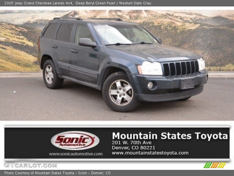 Deep Beryl Green Pearl / Medium Slate Gray 2005 Jeep Grand Cherokee Laredo 4x4