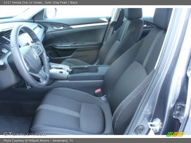 Sonic Gray Pearl / Black 2017 Honda Civic LX Sedan