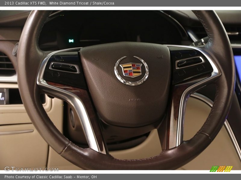White Diamond Tricoat / Shale/Cocoa 2013 Cadillac XTS FWD