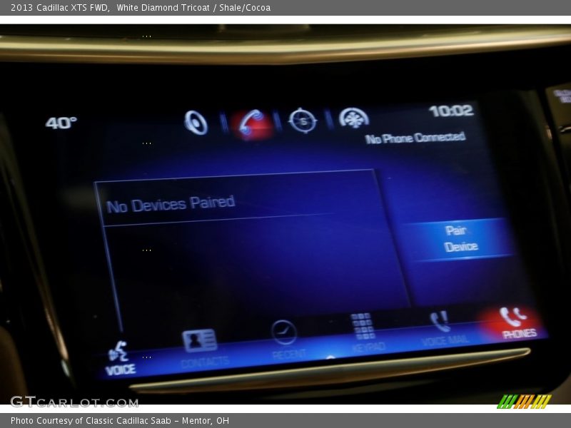 White Diamond Tricoat / Shale/Cocoa 2013 Cadillac XTS FWD